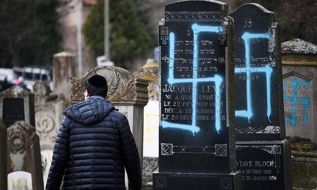 فرانس میں قبروں کی بے حرمتی پر یہودیوں کا احتجاج