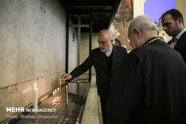 Iranian nuclear chief visits Armenian diocese of Tehran