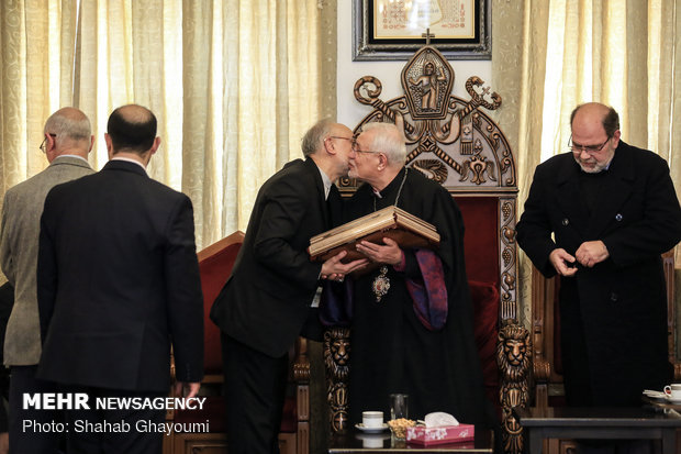 Iranian nuclear chief visits Armenian diocese of Tehran