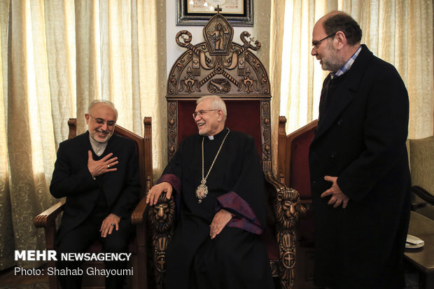 Iranian nuclear chief visits Armenian diocese of Tehran