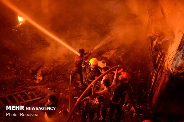 آتش سوزی مرگبار در بنگلادش‎
