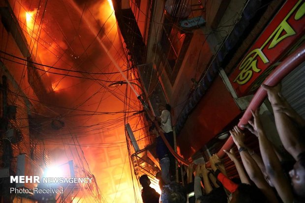 آتش سوزی مرگبار در بنگلادش‎