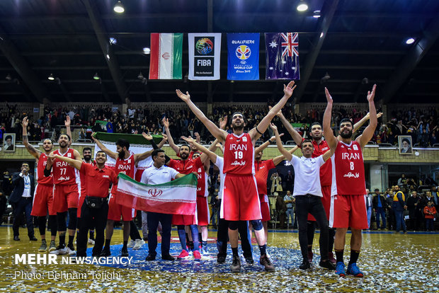 Iran vs Australia at 2019 FIBA Basketball World Cup qualifiers