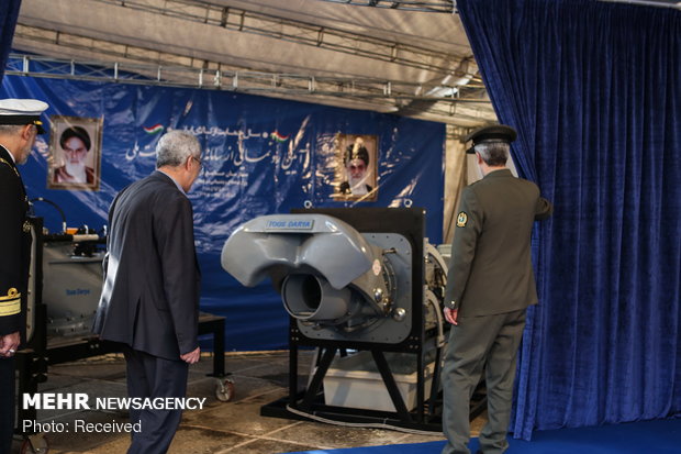 Unveiling ceremony of home-made water-jet propulsion system