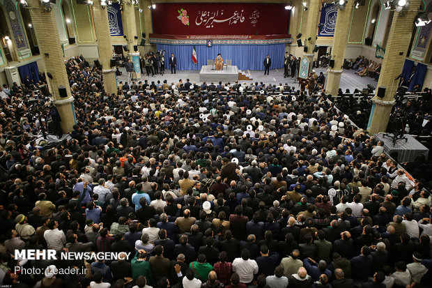 Leader’s meeting with religious panegyrists