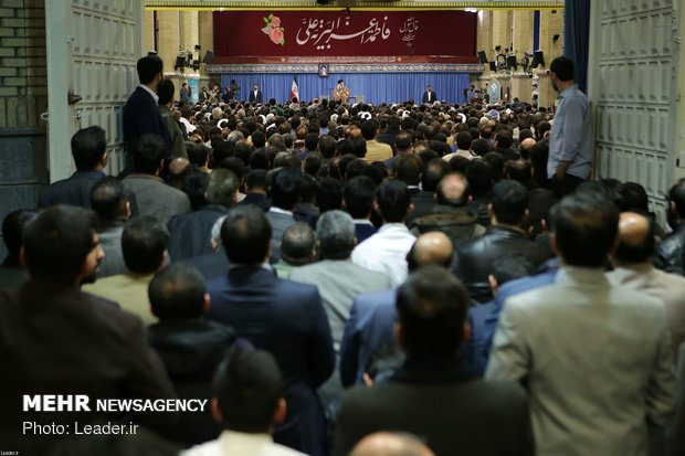 Leader’s meeting with religious panegyrists