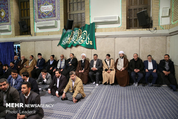 Leader’s meeting with religious panegyrists