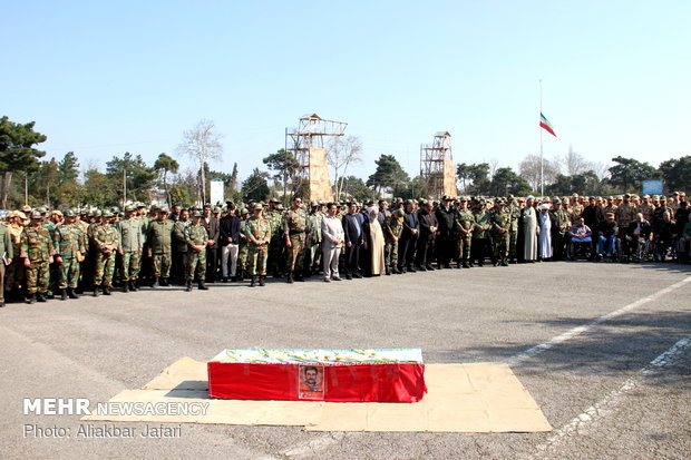 تشییع پیکر جانباز شهید «اسدالله خاری»