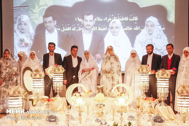 جشن میلاد کوثر با تجلیل از 100 زوج بسیجی در تبریز