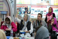 Code Pink visits fair featuring Iran’s attempt to empower the deprived