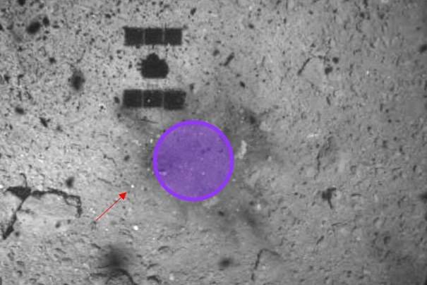 مکان دقیق فرود فضاپیما روی سیارک «ریوگو» را ببینید