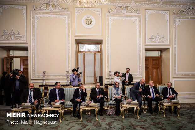 دیدار علی لاریجانی رییس مجلس شورای اسلامی با نیکول پاشینیان نخست وزیر ارمنستان
