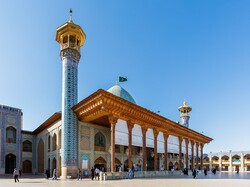 People visit Shah-e Cheragh in Shiraz, southern Iran.