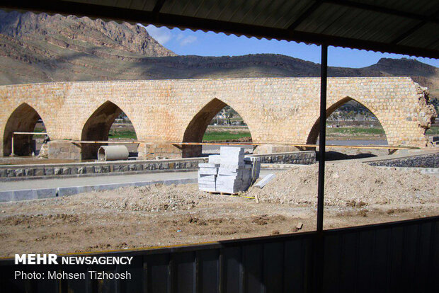 Shapuri Bridge in Lorestan province