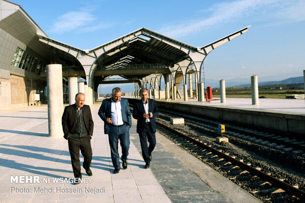 بازدید علی خدایی سرپرست راه آهن شمال غرب کشور از ایستگاه راه آهن رشت