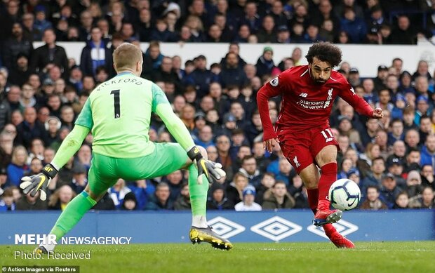 دیدار تیم های فوتبال اورتون و لیورپول‎