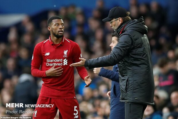 دیدار تیم های فوتبال اورتون و لیورپول‎