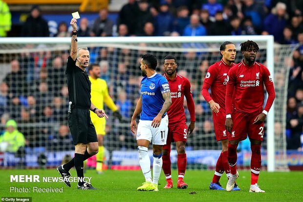 دیدار تیم های فوتبال اورتون و لیورپول‎