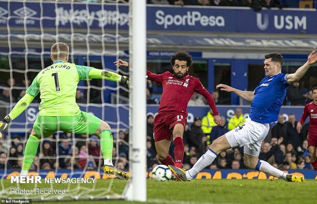 دیدار تیم های فوتبال اورتون و لیورپول‎