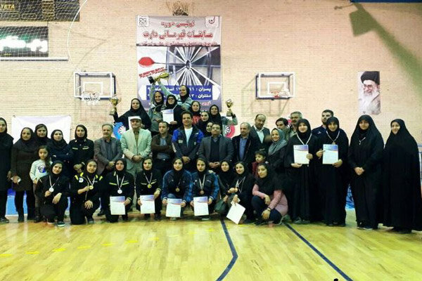 رقابت های دارت دانشجویان دختر کشور در قزوین پایان یافت
