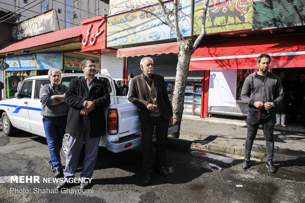 مراسم تدفین شهدای گمنام در دانشگاه تهران جنوب