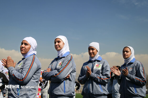 مراسم اليوم الوطني لكرة قدم السيدات في ايران 