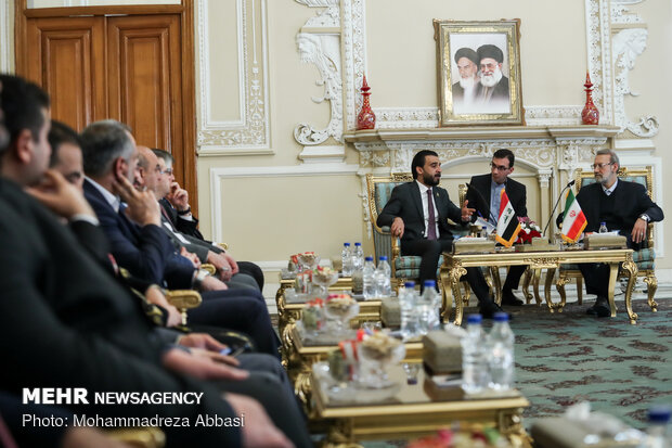 Meetings of Iraqi parl. speaker with Larijani and Zarif