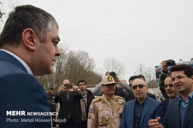 ورود وزیر حمل ونقل جمهوری آذربایجان به ایران از مرز آستارا