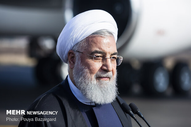 روحانی عازم تهران شد 