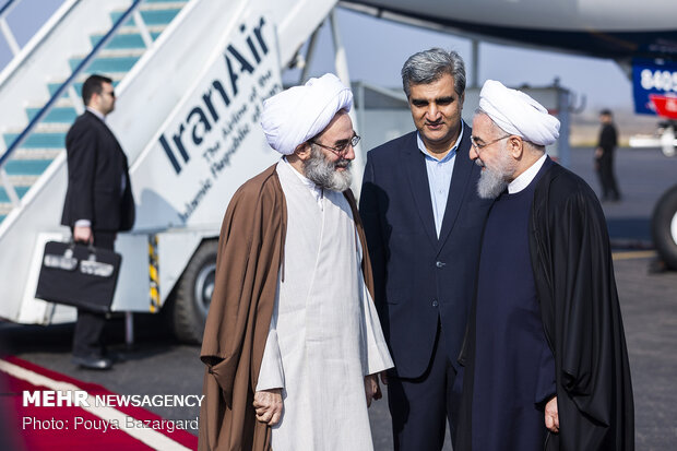 سفر حسن روحانی رئیس جمهور به رشت