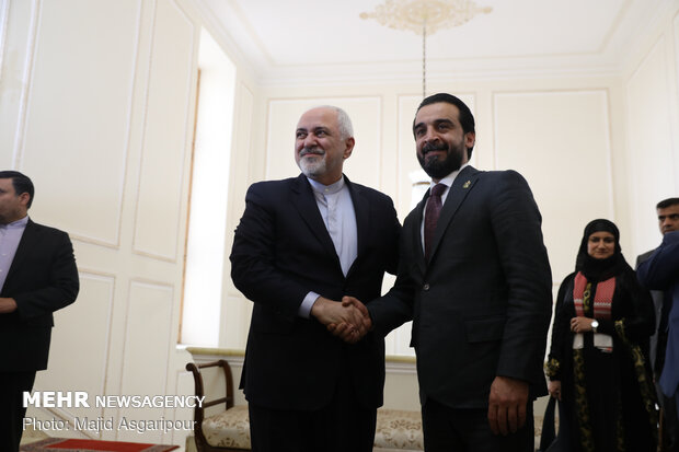 Meetings of Iraqi parl. speaker with Larijani and Zarif