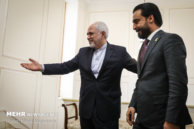 Meetings of Iraqi parl. speaker with Larijani and Zarif