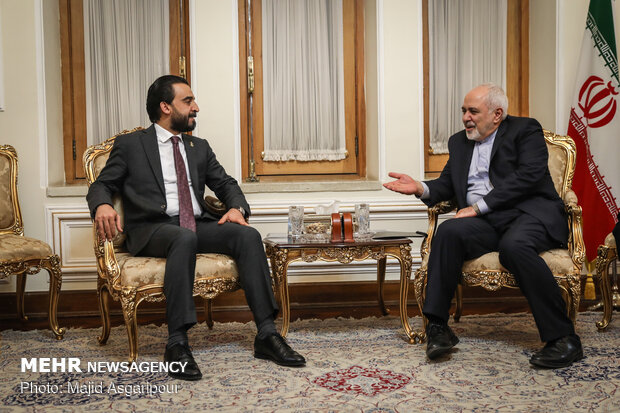 Meetings of Iraqi parl. speaker with Larijani and Zarif