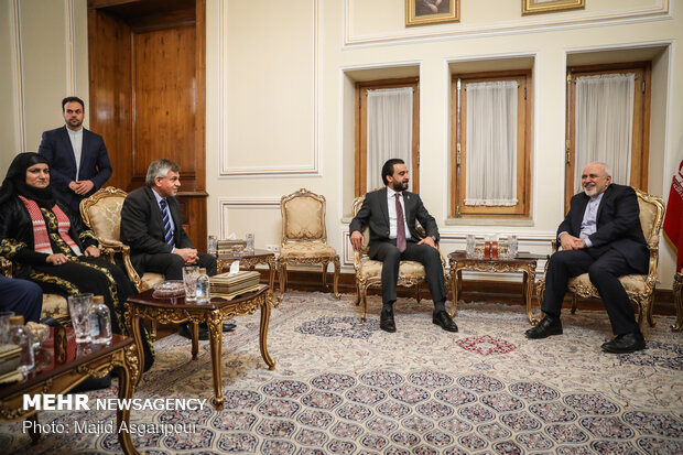 Meetings of Iraqi parl. speaker with Larijani and Zarif