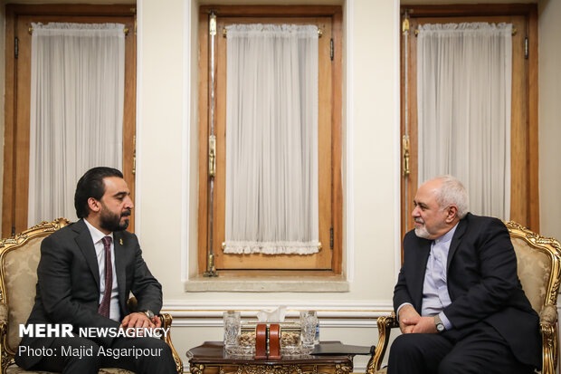 Meetings of Iraqi parl. speaker with Larijani and Zarif