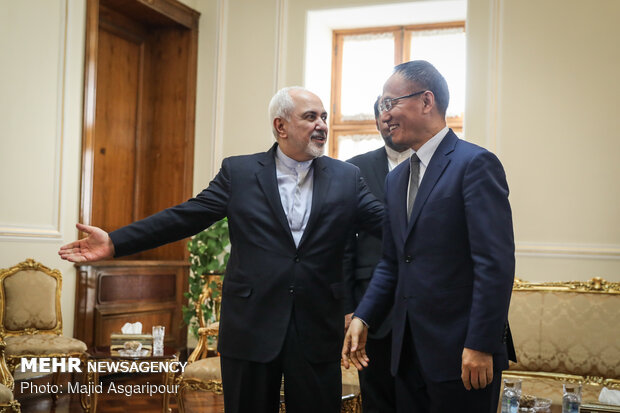 Zarif's meeting with Chinese deputy FM