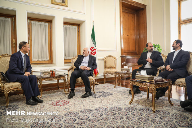 Zarif's meeting with Chinese deputy FM