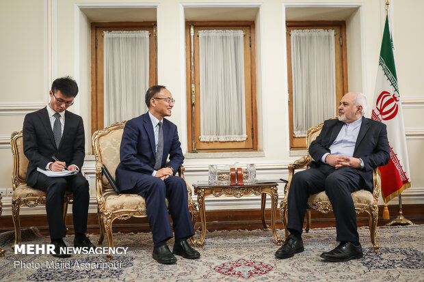 Zarif's meeting with Chinese deputy FM