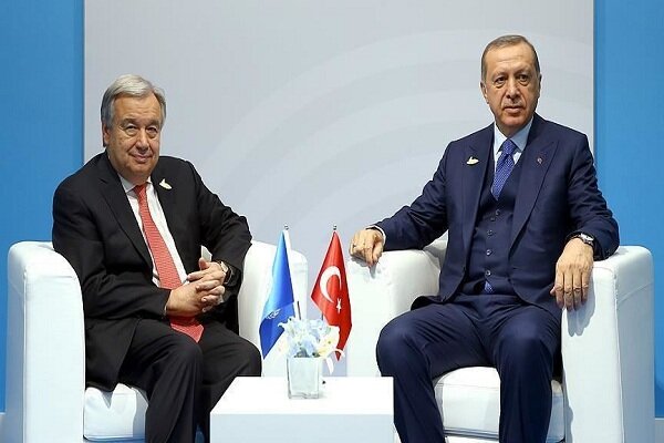 اردوغان و گوترش دیدار کردند