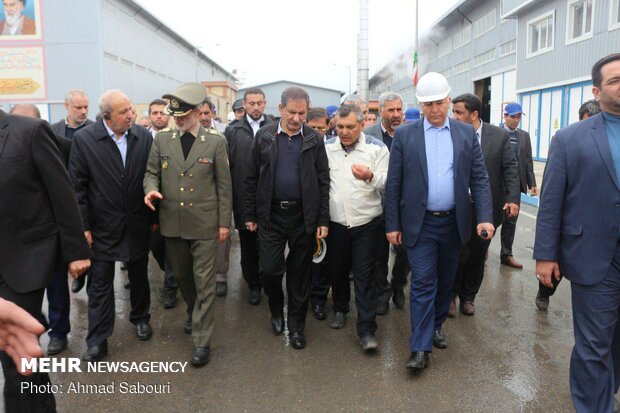 Jahangiri visits Semnan prov. to inaugurate industrial projects