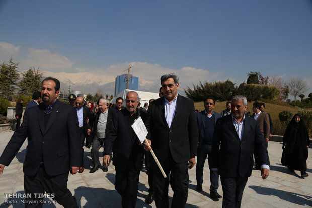  Iranian officials, diplomatic delegations plant trees as a sign of friendship and peace