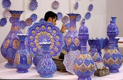 Enameled works on show in Tehran