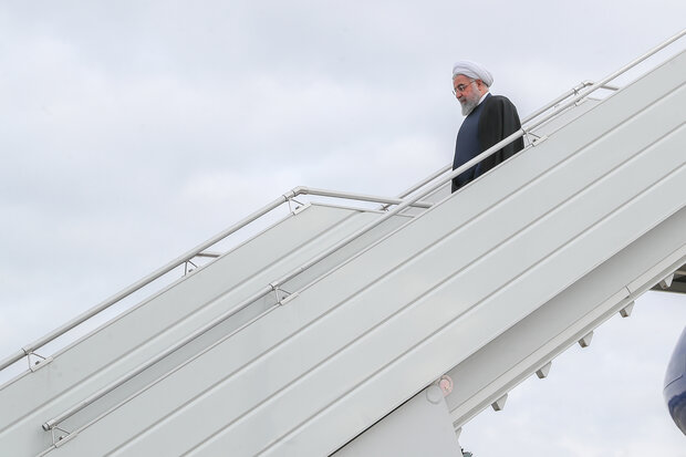 ایرانی صدر حسن روحانی بغداد پہنچ گئے