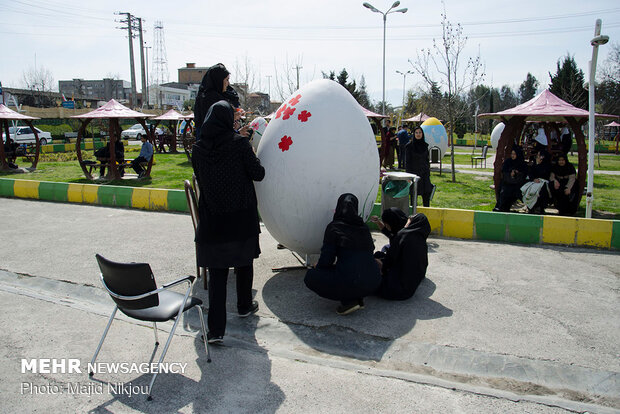 جشنواره تخم مرغ رنگی در آمل