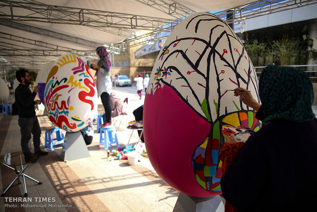 Tehran hosting colored-egg festival