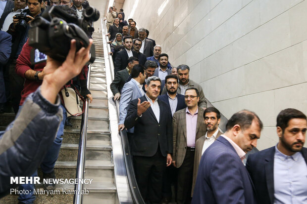 Inauguration of 3 Tehran Metro's new stations