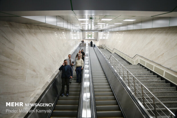 Inauguration of 3 Tehran Metro's new stations