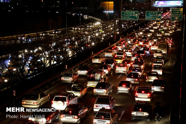ترافیک نیمه سنگین در ورودی های غربی تهران