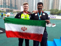 Iran gains gold in shot put at Asian Youth Athletics C’ships