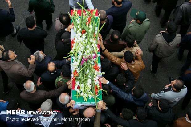 پیکر مطهر شهید مرزبانی در سبزوار تشییع شد